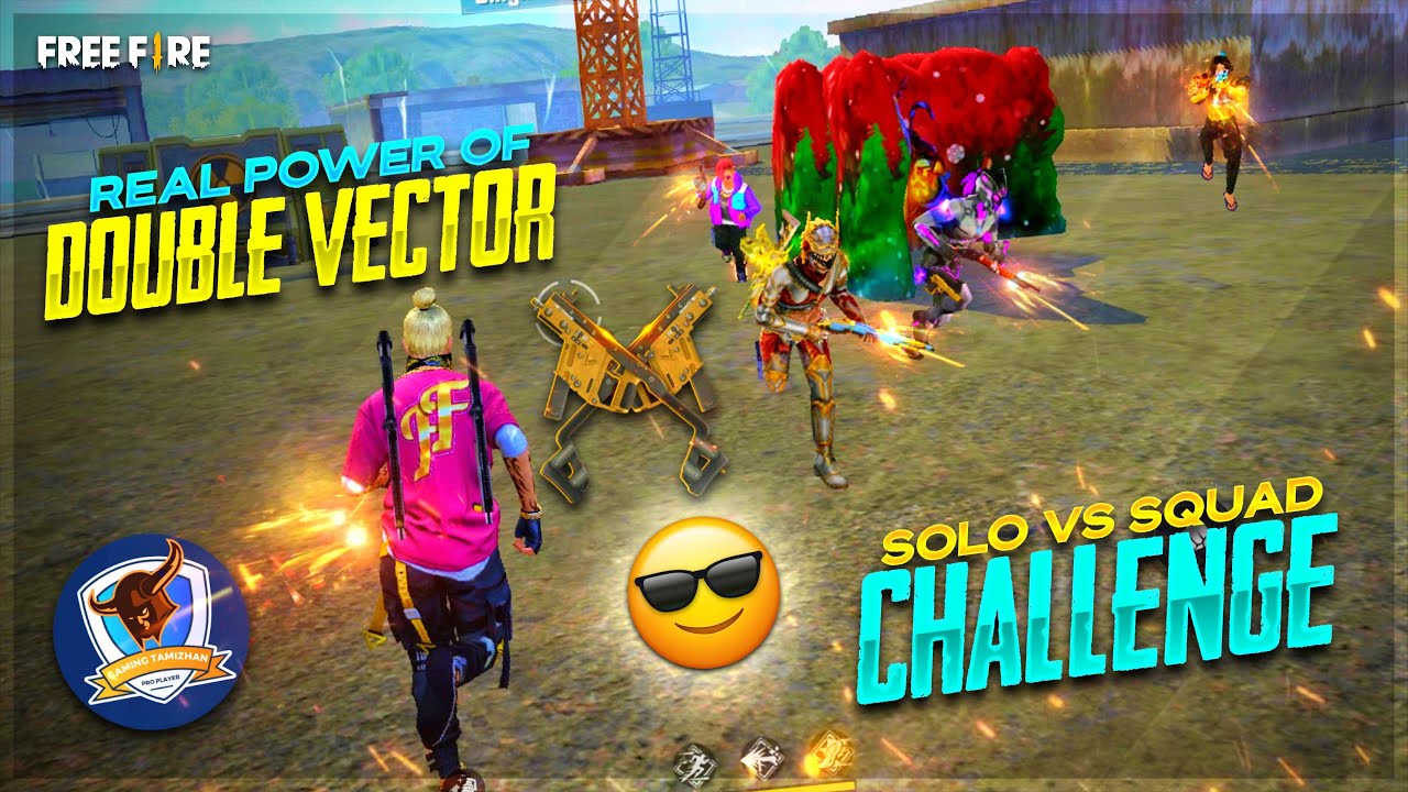 Real Power Of Double Vector Gun |  Clash Squad 2.0 Challenge  | Solo Vs Squad Match |Gaming Tamizhan
