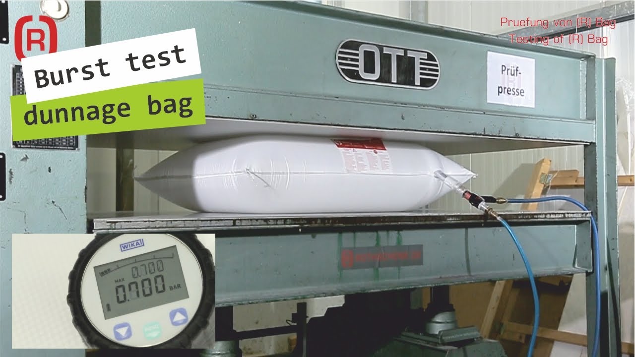 Testing of dunnage bag - Rothschenk