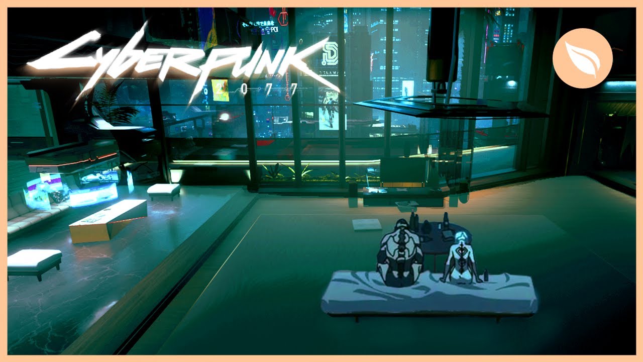 CYBERPUNK Edgerunners | David and Lucy's Apartment | Night City Ambience 1 HOUR