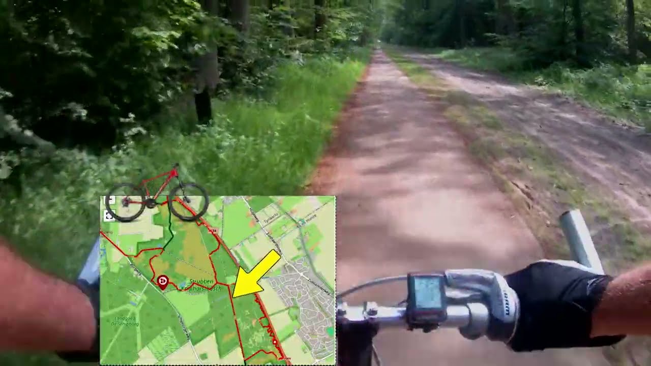 MTB Route Zuidlaren, deel Zuid. (Strubben Kniphorstbos)