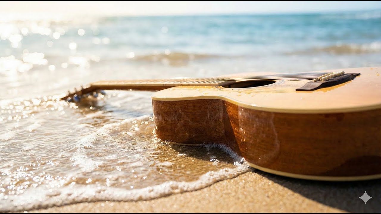 Relaxing Ocean Waves & Guitar 🌊 | Guitarra y Mar | 海邊吉他輕音樂
