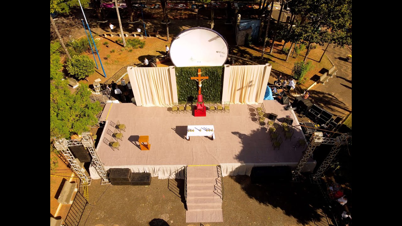 O grande retorno dos tapetes de Corpus Christi em Franca SP - DJI MINI 2 4K