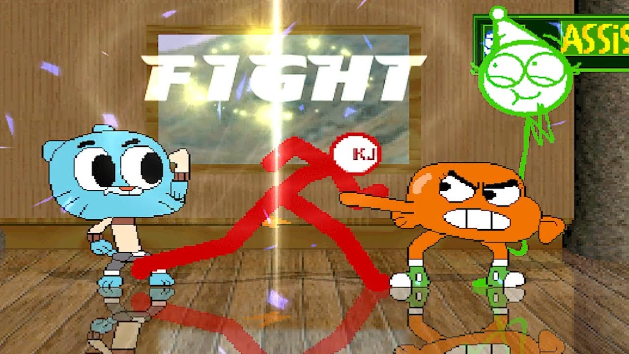 TEAM GUMBALL AND KJ   FIGHTS   TEAM DARWIN AND LORD TOURETTES | RACE TO 3 WINS