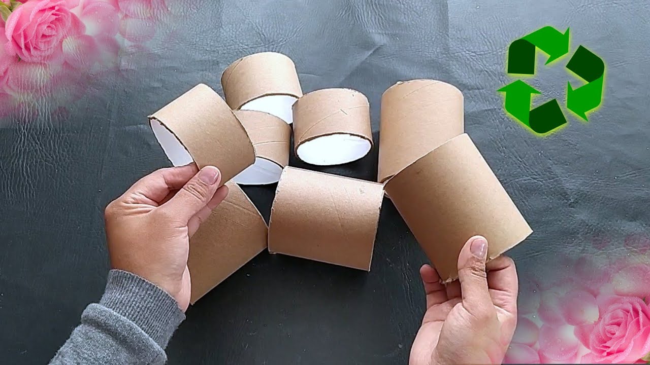 😻 2 IDEAS para RECICLAR tubos de CARTÓN GRUESO / CRAFTS WHIT CARDBOARD TUBES