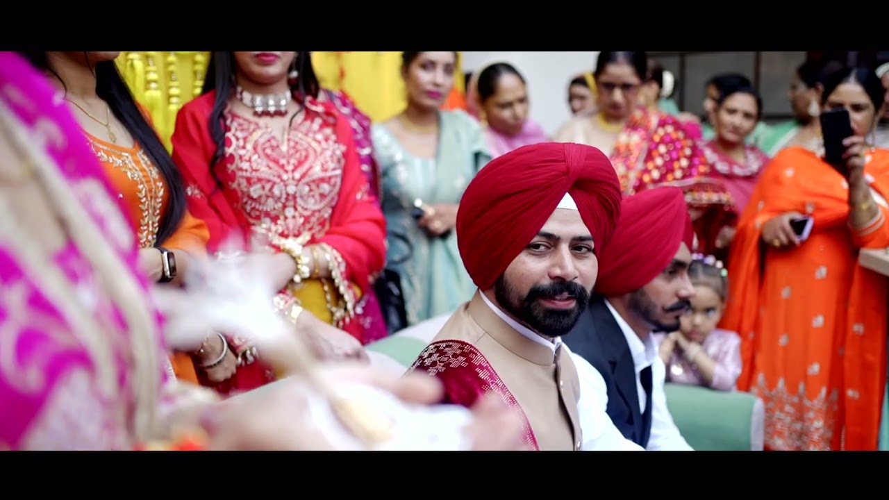 NEW WEDDING SAMEDAY Husanpreet Singh &Shabadjot Kaur )  GANDHI STUDIO BHAGTA BHAI KA M.99153-07008