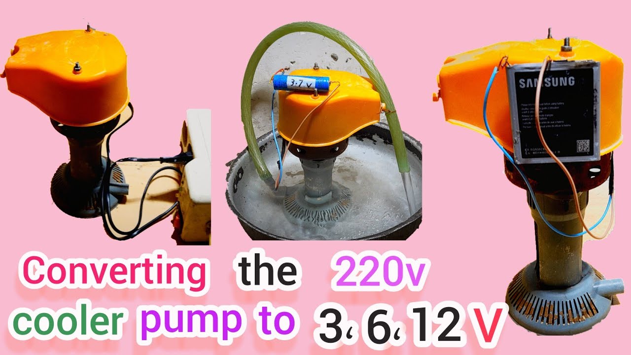 Переделка помпы кулера 220В на 3, 6, 12В