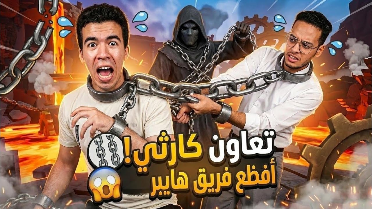 أسوأ تجربة تعاون في حياتنا مع تيم هايبر 😂⛓️😱 لعبة السلاسل #2 | Chained Together