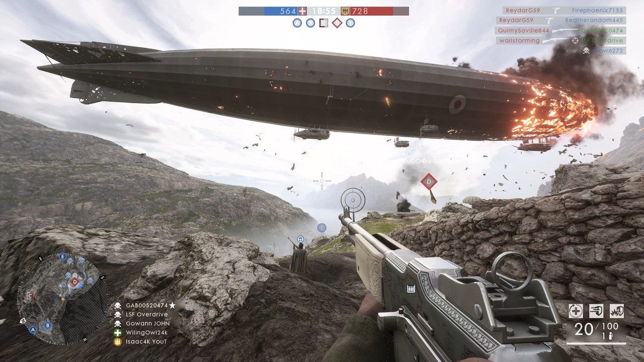 Battlefield 1: Conquest gameplay (No Commentary)