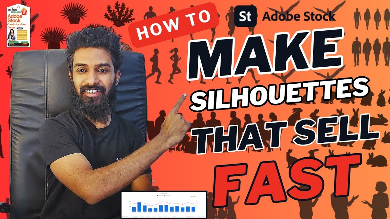 How to create Vector silhouette that Sell Fast on Adobe Stock Contributor Sinhala 2025