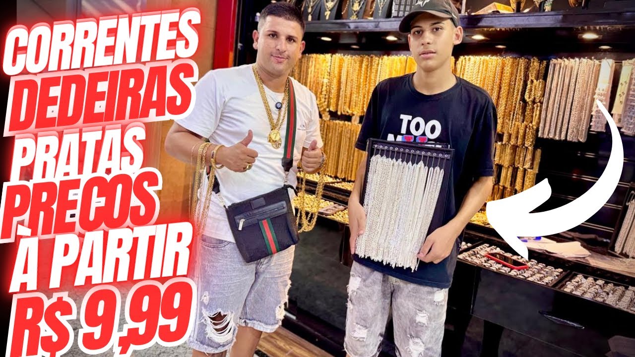 🔥👑 O MAIOR FORNECEDOR DE SEMI JOIAS E CORRENTES DE PRATAS BLEND DO BRÁS! É MUITO BARATO! #brás #ouro
