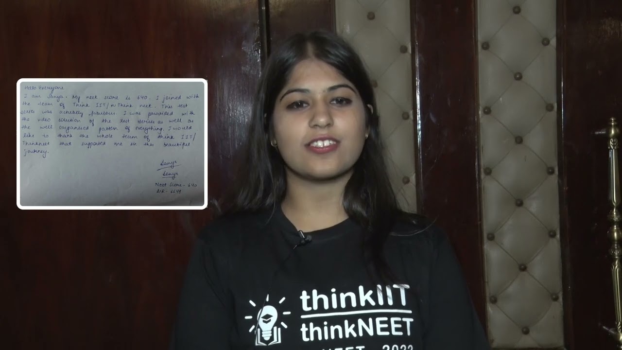 ABHIJAY - NEET - 2022 (Sanya Gandhi) - 640/720