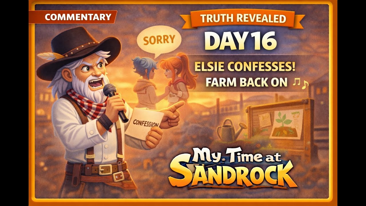 Elsie Confesses + Farm Back Online — My Time at Sandrock (Commentary) | DAY 16
