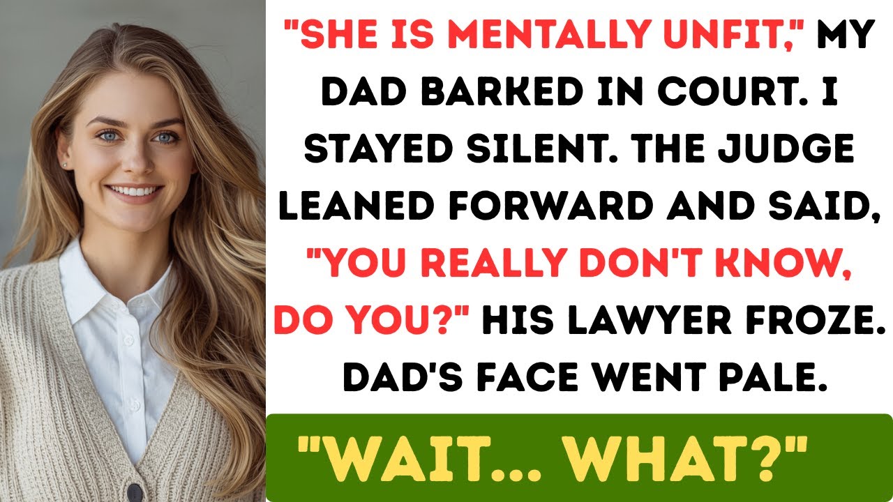 My Father Tried to Declare Me Insane in Court - The Judge's Question Changed Everything...