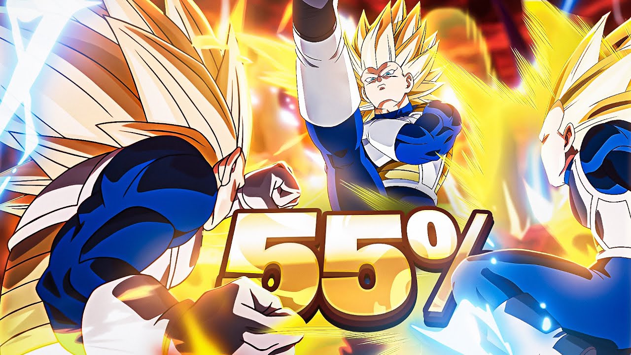 (Dokkan Battle) 55% LEVEL 1 LINKS CARNIVAL LR ADULT DAIMA SSJ3 VEGETA COMPLETE OVERVIEW & SHOWCASE!