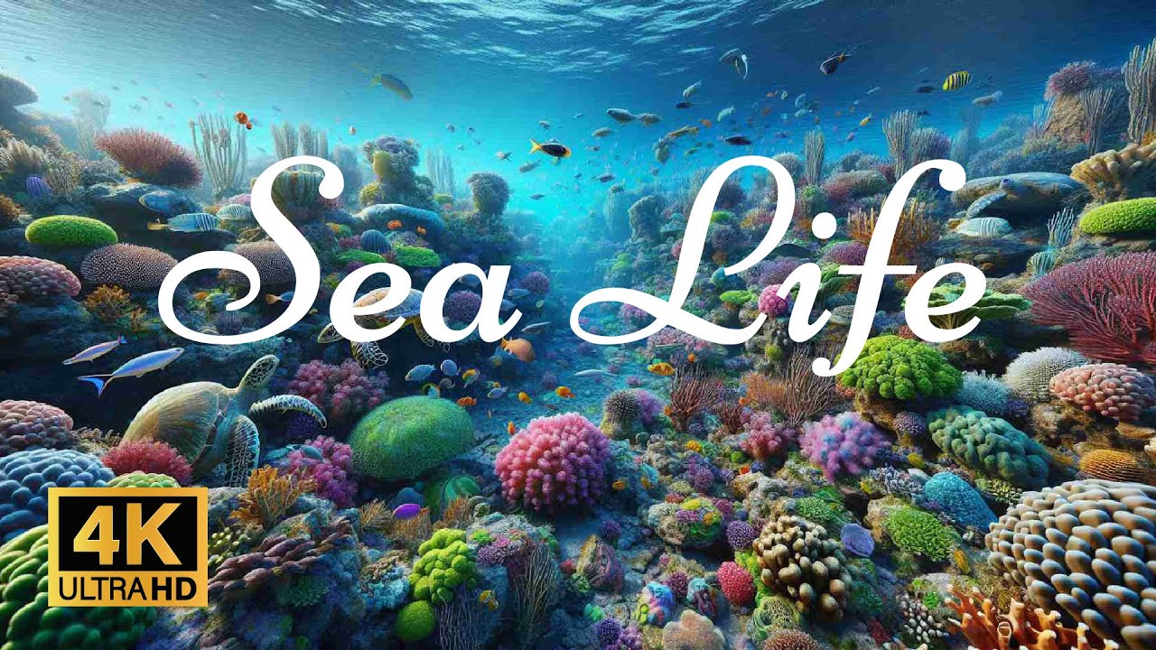 3 HOURS Stunning 4K UHD Underwater Footage + Relaxing Music - Rare & Colorful Sea Life Video