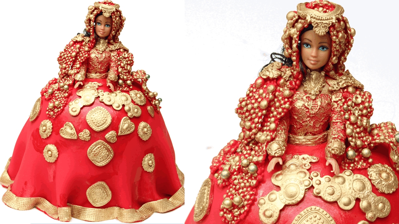 How to make a INDIAN traditional wedding dress  CAKE!