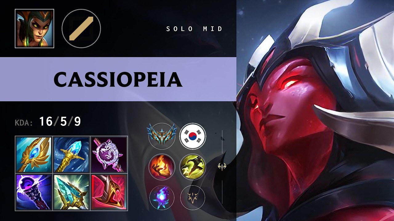 Cassiopeia Mid vs Irelia (HLE Cracker) - KR Challenger Patch 26.17