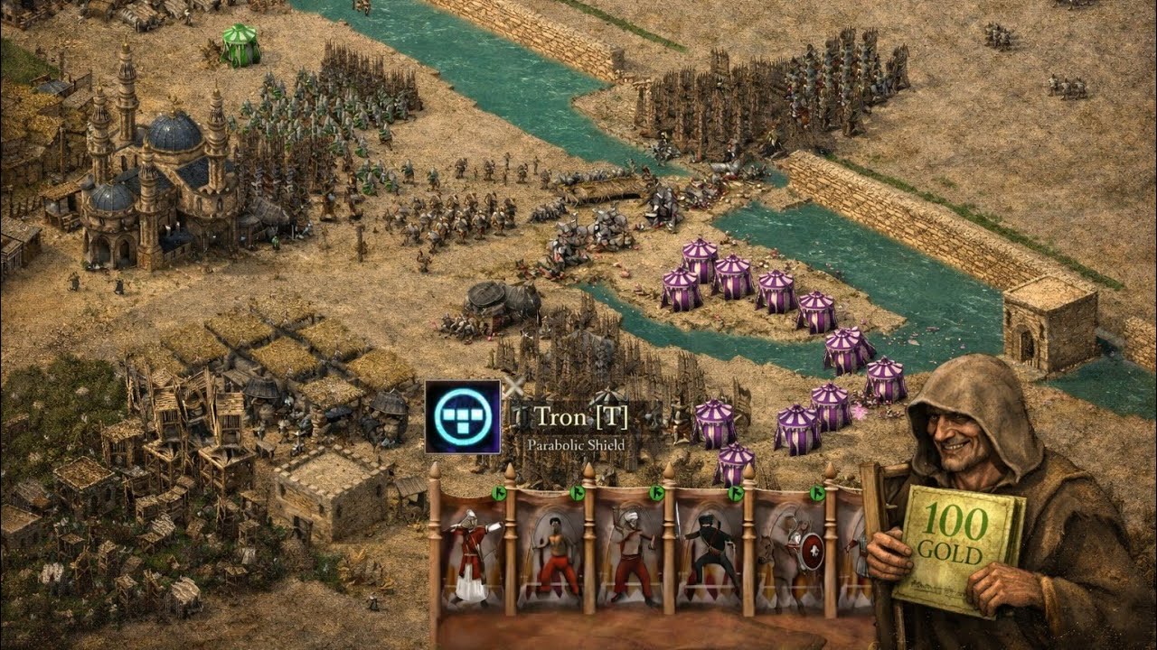 3vs3 No resource 8 min 2000 gold / Stronghold Crusader Definitive Edition