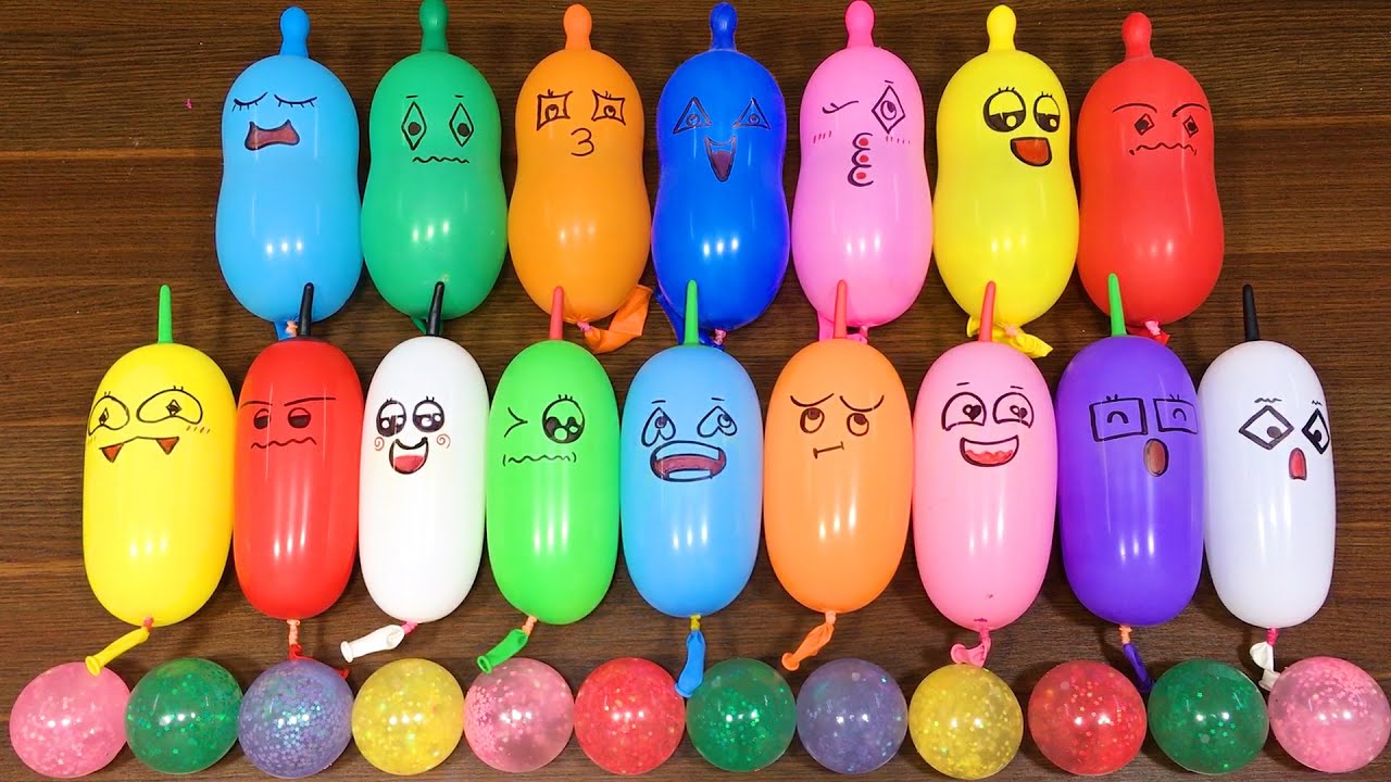 Making GLOSSY slime with FUNNY BALLOONS !!!Satisfying Slime Video #278