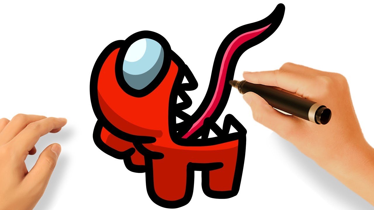 CÓMO DIBUJAR AMONG US IMPOSTOR FÁCIL