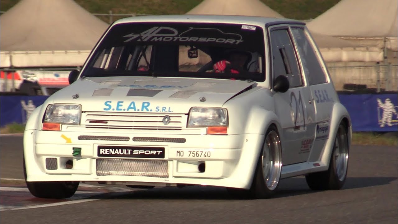 Renault 5 GT Turbo: flatout, pure sound, Merry camera car & footcam