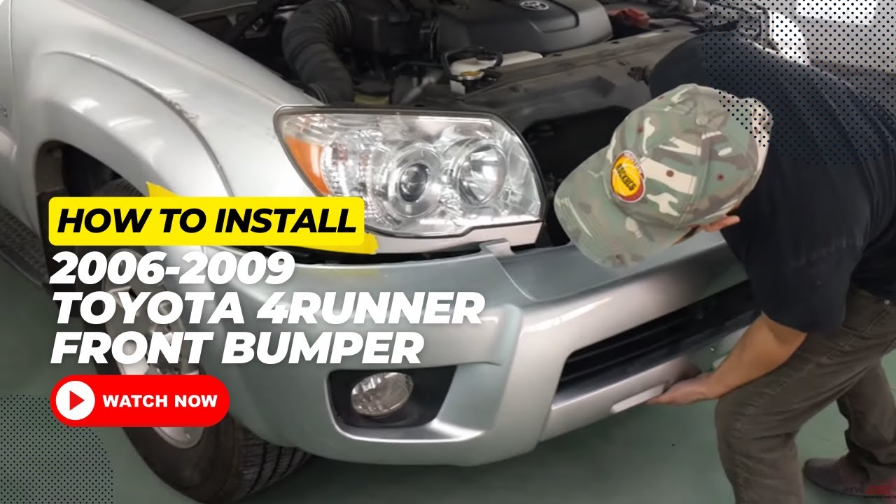 How to Install a 2006-2009 Toyota 4Runner Front Bumper , Video 3/3