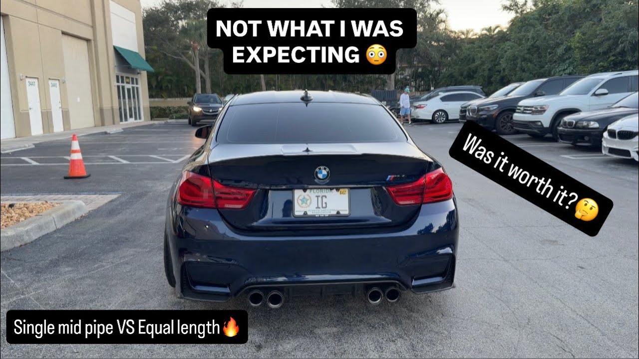M4 F82 SOUND UPGRADE! Single Mid vs Equal Length 🔥