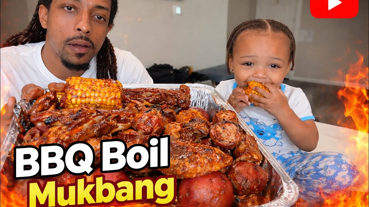 Is this a seafood boil ? No! Its a BBQ Boil would yall try this Boil 🔥 🍖🍗🌽 