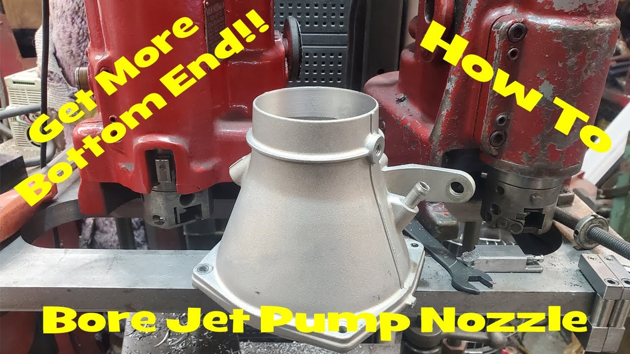 Get more bottom end brap!! How to Bore a Jetski Nozzle.
