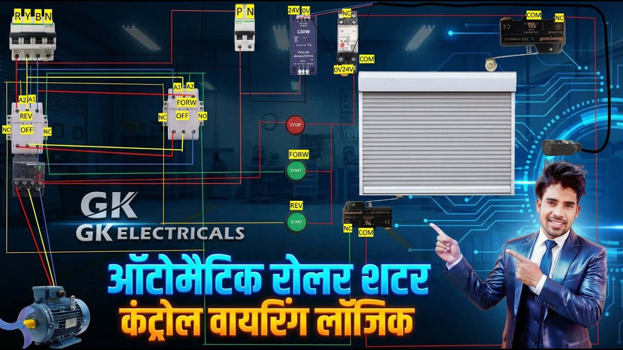Automatic Roller Shutter Kaise Control Wiring Logic