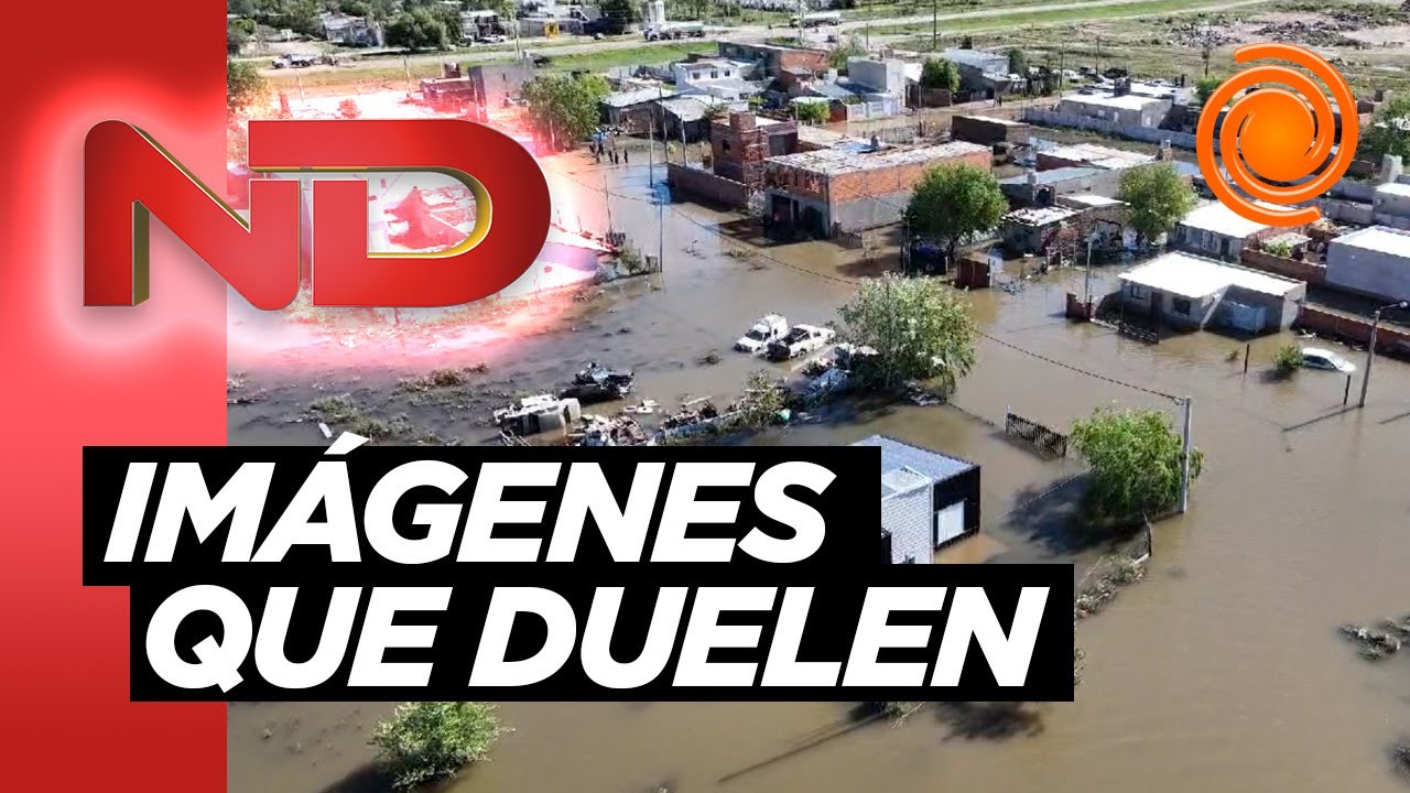 El Doce en Bahía Blanca: todavía hay casas bajo agua