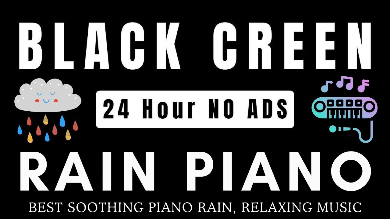 Black Screen 24 hours NO ADS Sleep Music - Relaxing Piano Music ｜ Eliminates Negative, Deep Sleep
