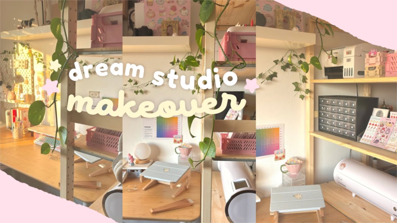 DREAM Art Studio Makeover ⭐️ trip to Ikea, decorating, cozy studio tour
