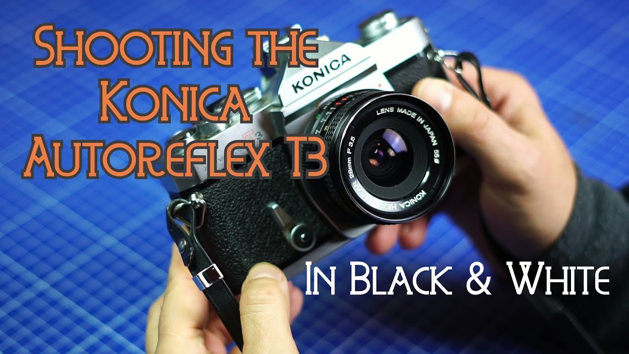 Shooting the Konica autoreflexT3 with black and white film