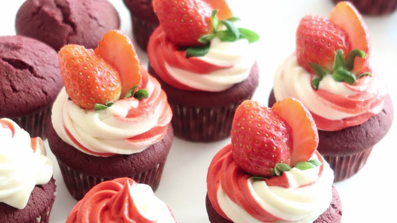 레드벨벳 컵케이크 만들기 (크리스마스 디저트 베이킹, 크림치즈 프로스팅, 미국스타일, redvelvet cupcake) l 규미베어Gyumybear