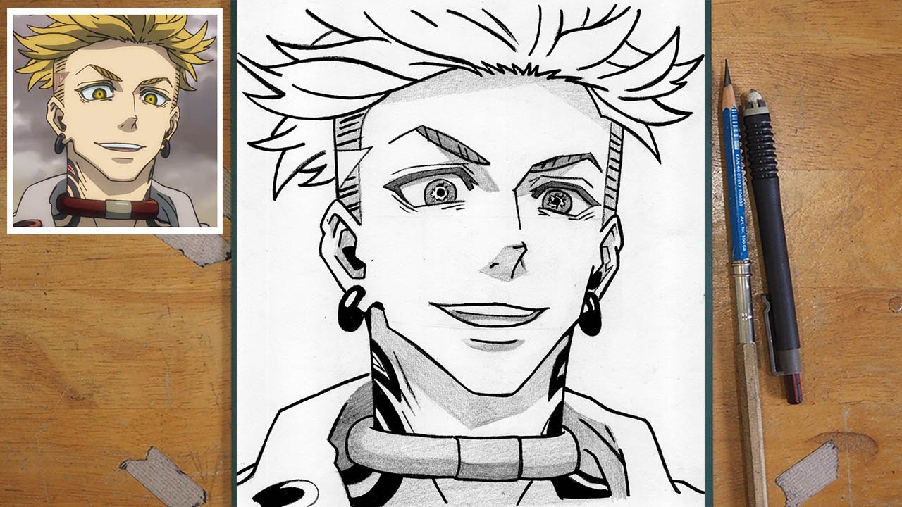 How to Draw Enjin from Gachiakuta | Step by Step Anime Drawing Tutorial