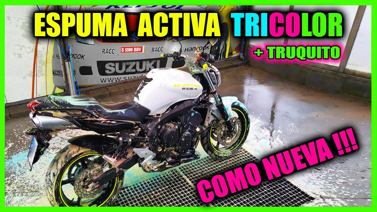 COMO LAVAR LA #MOTO - YAMAHA FZ6N / ESPUMA ACTIVA TRICOLOR