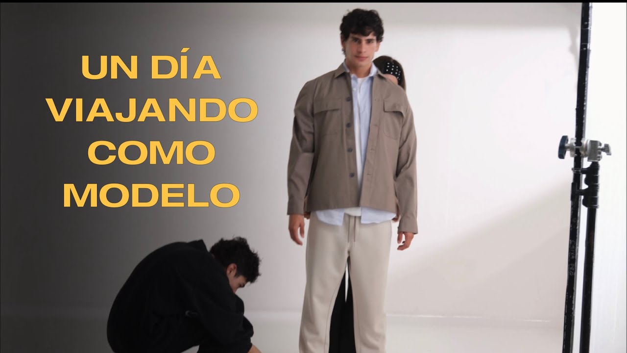 Así es un día de viaje como modelo para una campaña