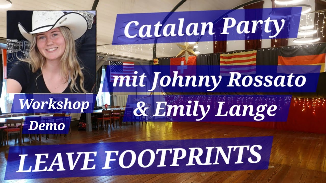 LEAVE FOOTPRINTS ♥️ by Emily Lange.....Catalan Country Party in Detmold (Workshop Demo) 🤠🥰🇩🇪