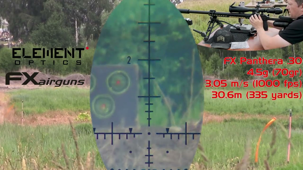 306 МЕТРОВ!!! FX Panthera  .30 на максималках полнотелыми пулями 4.5г и 5.7г