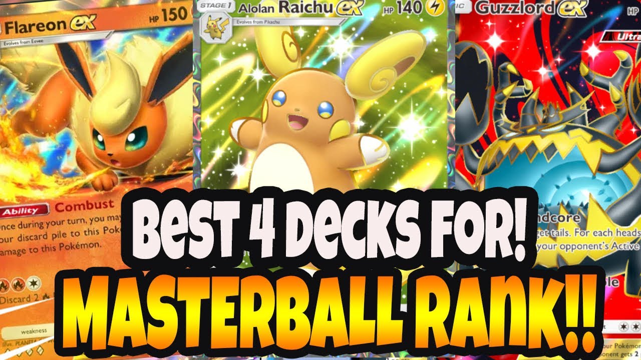 The *BEST*  EASY Way To Reach Master Ball Rank In Pokemon TCG Pocket Top 4 decks