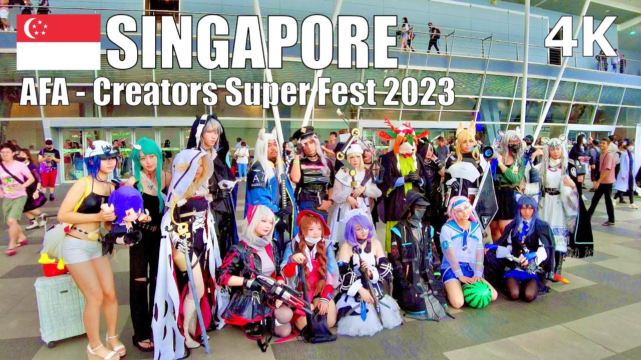 Anime Festival Asia - Creators Super Fest 2023, Singapore 🇸🇬 - Virtual Walking Tour [4K]