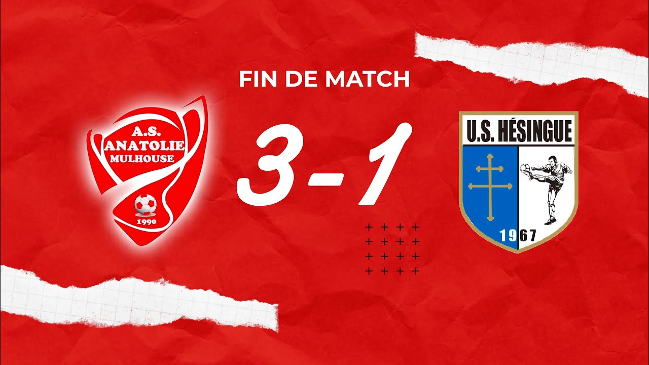 Résumé du match Coupe d'Alsace AS Anatolie Mulhouse | US Hésingue