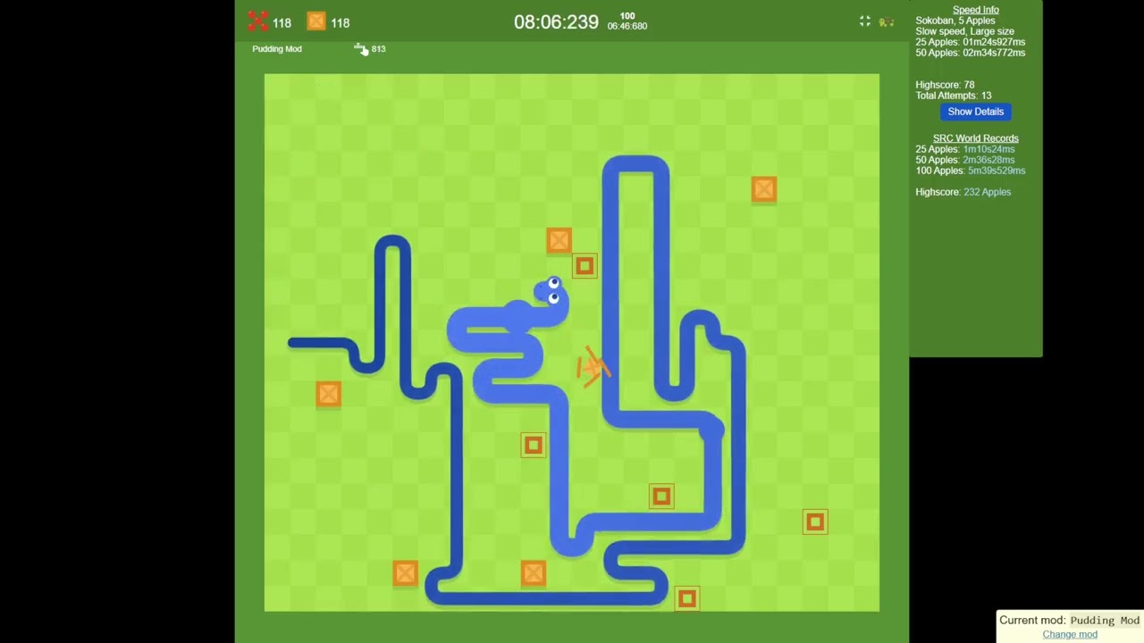 sokoban 5a large slow highscore - Google Snake World Record