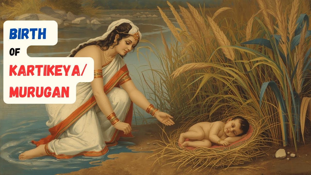 The Birth of Kartikeya/Lord Murugan-Born of Fire, Water, and Earth I Divine Tale of mythology