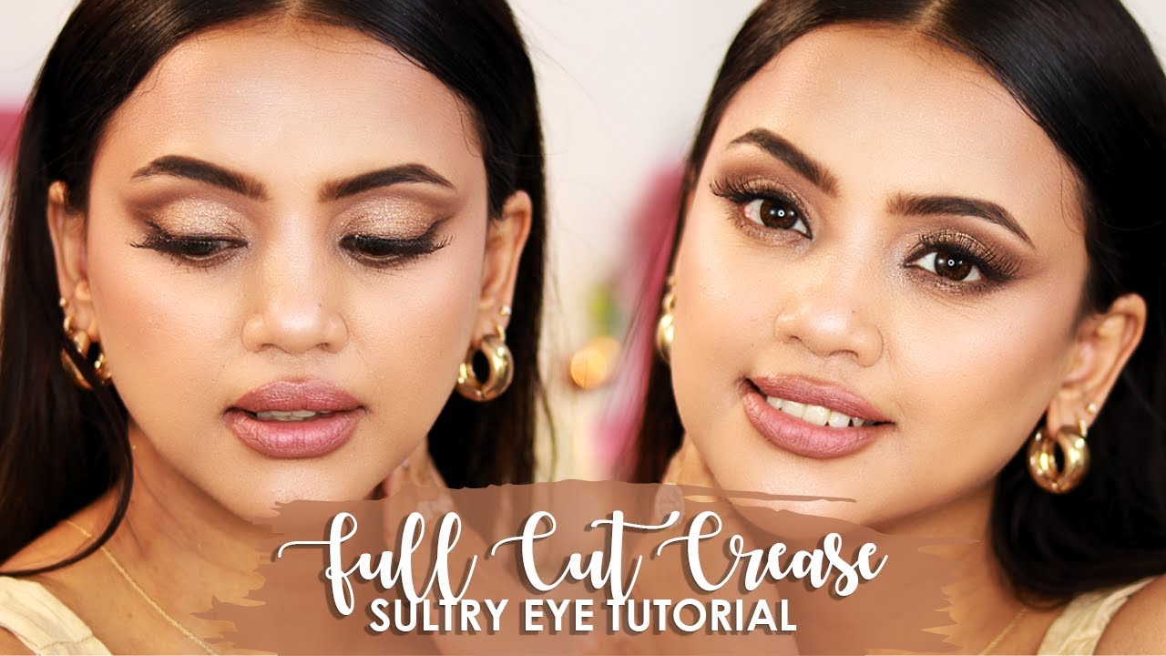 Brown Glitter Slay: Full Cut Crease Sultry Eye Tutorial (Products in Description!)