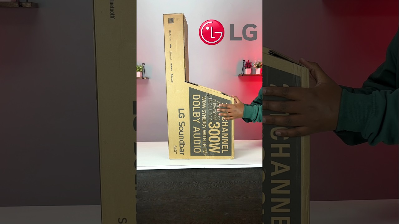 Lg S40T 300W 2.1 Soundbar With Wireless Subwoofer | Quick Unboxing Audio Test #best #soundbar