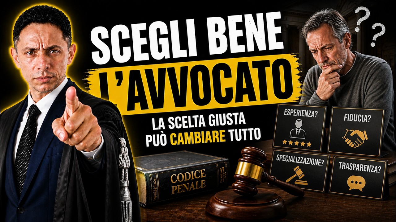 👨‍💼COME SCEGLIERE L'AVVOCATO PENALISTA - come trovare l'avvocato penalista adatto al tuo problema❗