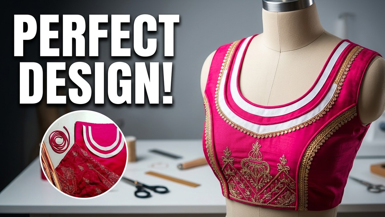 Easy Neck Design Using Sewing Tips | Simple Neckline Cutting & Stitching for Beginners