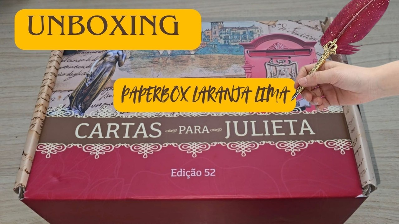 UNBOXING PAPERBOX CLUBE LARANJA LIMA - PLANO TOP MAX - FEVEREIRO - 2026. O que